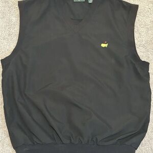 Masters Collection Golf Vest Mens XL Black Sleeveless Pullover Windbreaker